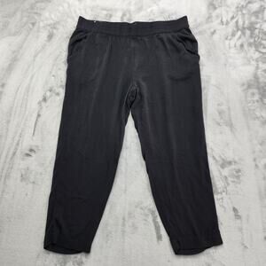 Jessica Simpson Pants Womens XL Black Lightweight Pull On Crop Pockets Causal